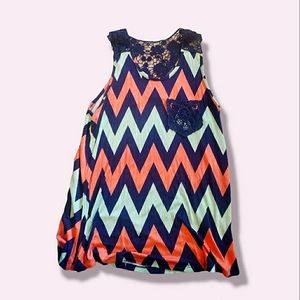 Rue21 Chevron Pattern Tank Top